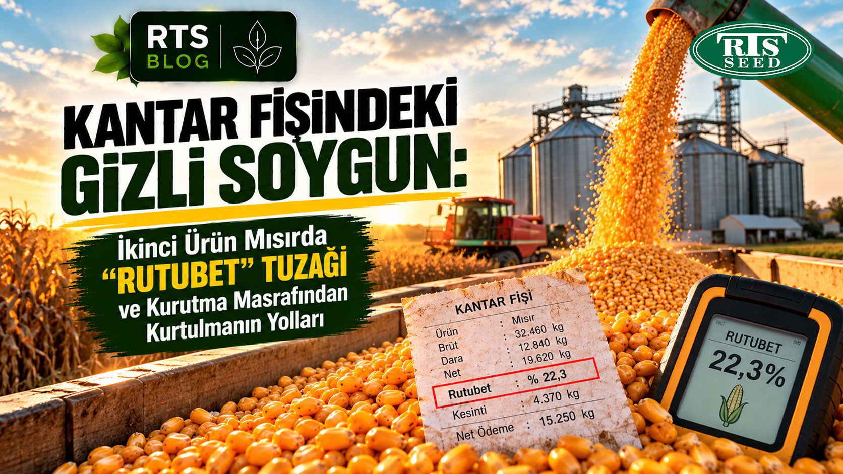 Kantar Fişindeki Gizli Soygun: İkinci Ürün Mısırda "Rutubet" Tuzağı ve Kurutma Masrafından Kurtulmanın Yolları
