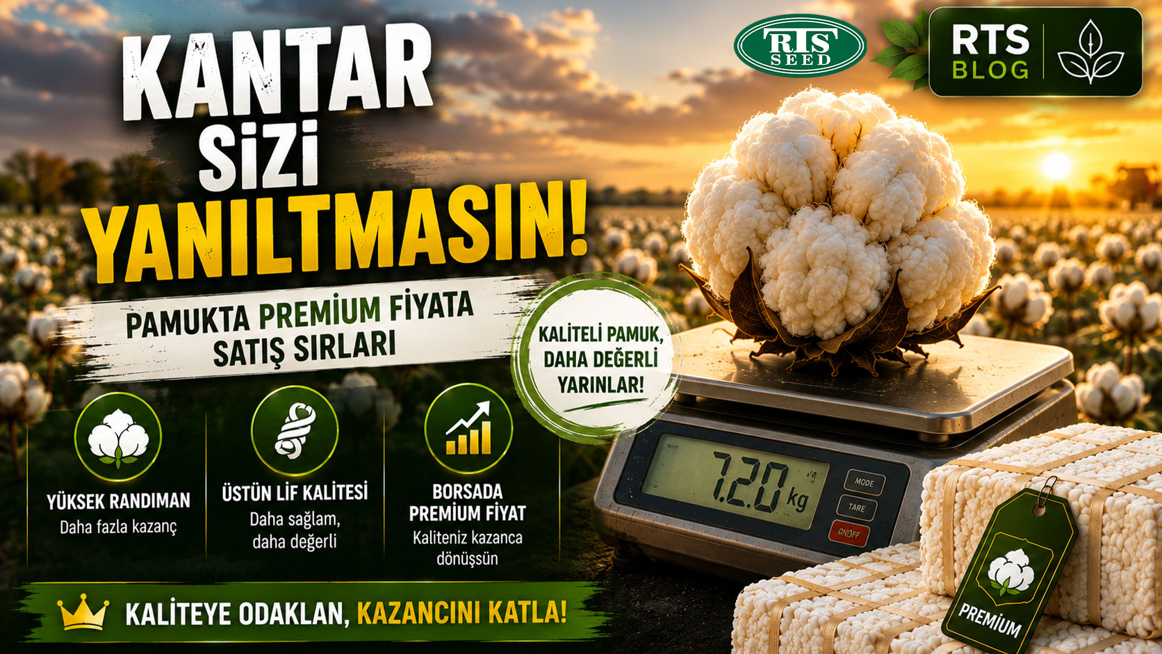 Kantar Sizi Yanıltmasın: Pamukta Çırçır Randımanı, Lif Kalitesi ve Borsada "Premium" Fiyata Satış Sırları