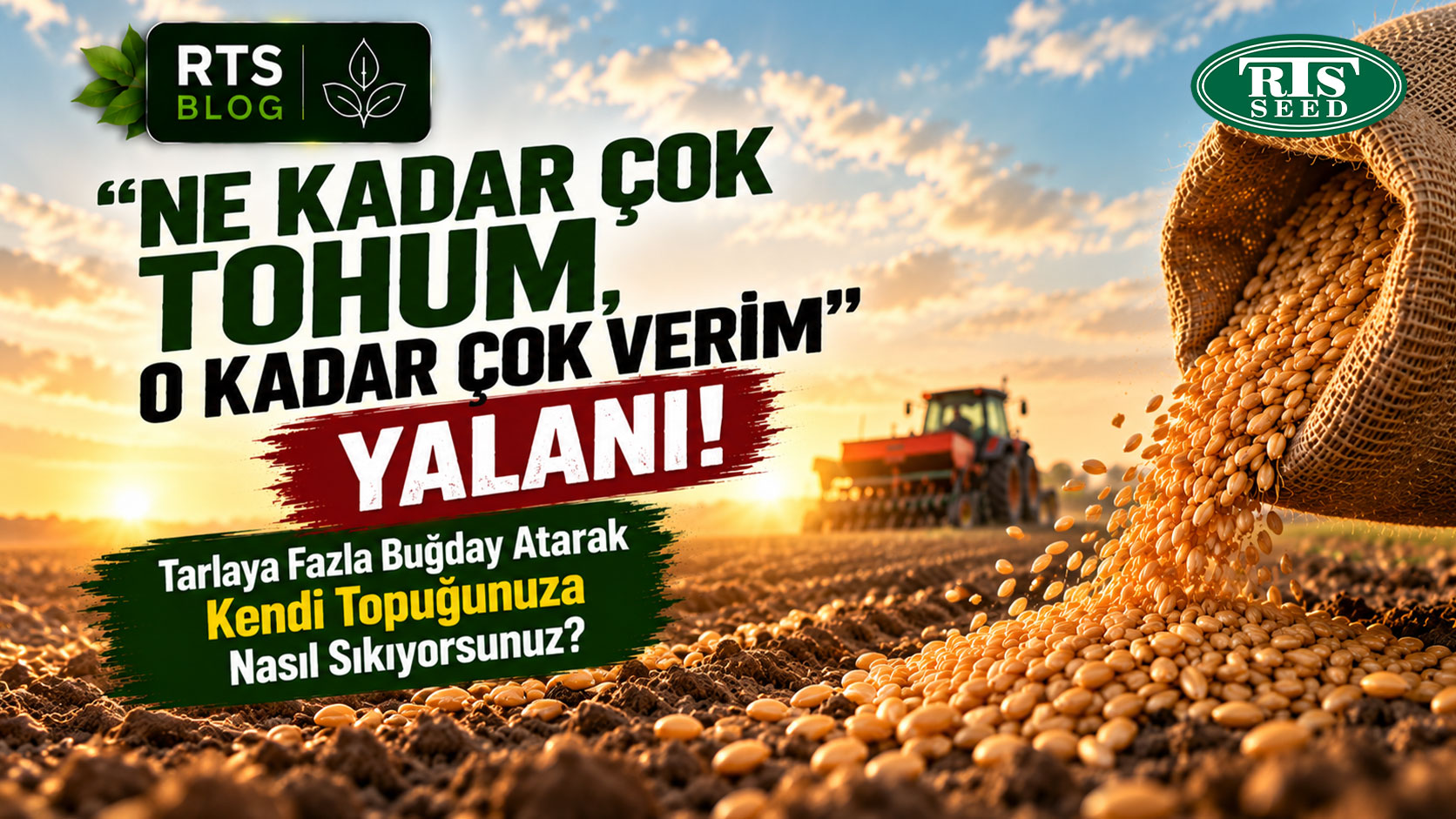 "Ne Kadar Çok Tohum, O Kadar Çok Verim" Yalanı! Tarlaya Fazla Buğday Atarak Kendi Topuğunuza Nasıl Sıkıyorsunuz?