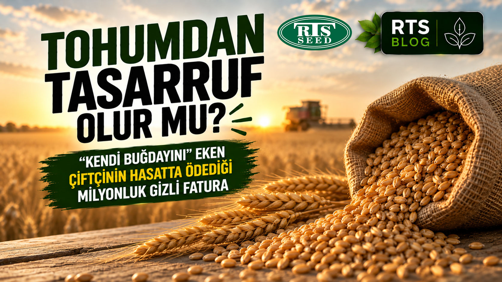 Tohumdan Tasarruf Olur mu? "Kendi Buğdayını" Eken Çiftçinin Hasatta Ödediği Milyonluk Gizli Fatura
